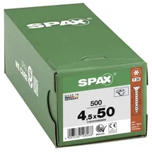 SPAX Universalschraube 4,5 x 50 mm Senkkopf T-STAR plus Vollgewinde 4CUT WIROX A3J