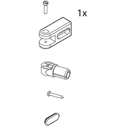Kermi EBI2033 Set Stabilisierung Wand Farbe: weiss 2534234