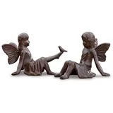 Mirabeau Deko-Figur 2er Set Elfen antikbraun