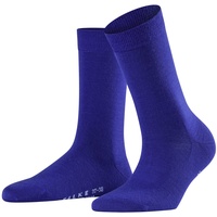 Falke Damen Socken Softmerino W SO Wolle Baumwolle einfarbig 1 Paar, Blau (Imperial