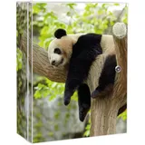 Banjado XXL Medizinschrank Abschliessbar 35x46x15cm Arzneischrank Weiß Aus Metall Mit Motiv Panda