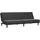 vidaXL Schlafcouch Kunstleder 2-Sitzer Schwarz