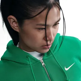 Nike Sportswear Phoenix Fleece Kapuzenjacke Damen T-Shirt, grün - stadium green/sail S