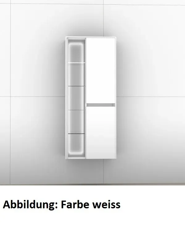 Artiqua 116 Midischrank, Quarzgrau Hochglanz Select, 116-MTRB-1-50-L-7162-172 116-MTRB-1-50-L-7162-172