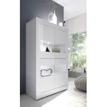 Home Affaire Vitrine Basic 162 x 102 x 43 cm Weiß
