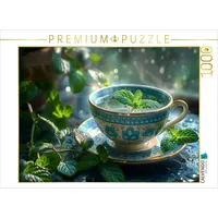 Calvendo Puzzle Pfefferminztee in der Tasse 1000 Teile Lege-Größe