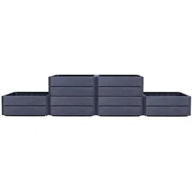 GARANTIA Ergo Vario 2 Wood 180 x 80 x 75 cm Anthrazit-Braun