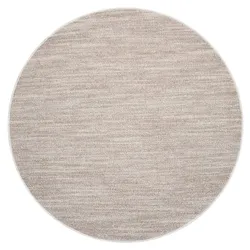 Teppich CARPET CITY "CLASICO 0052", beige, H:11mm Ø:200cm, Obermaterial: 100% Polyester, Teppiche, Kurzflor, Meliert, Boho-Stil, Wohnzimmer