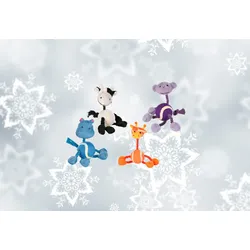 TRIXIE Spielzeug mit Ball und Schnur in Form von Tieren - 16cm - 1 stk