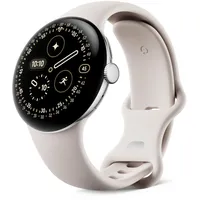 Google Watch 4 41 Wi-Fi Smartwatch Fluorelastomer, 130-215, Porcelain