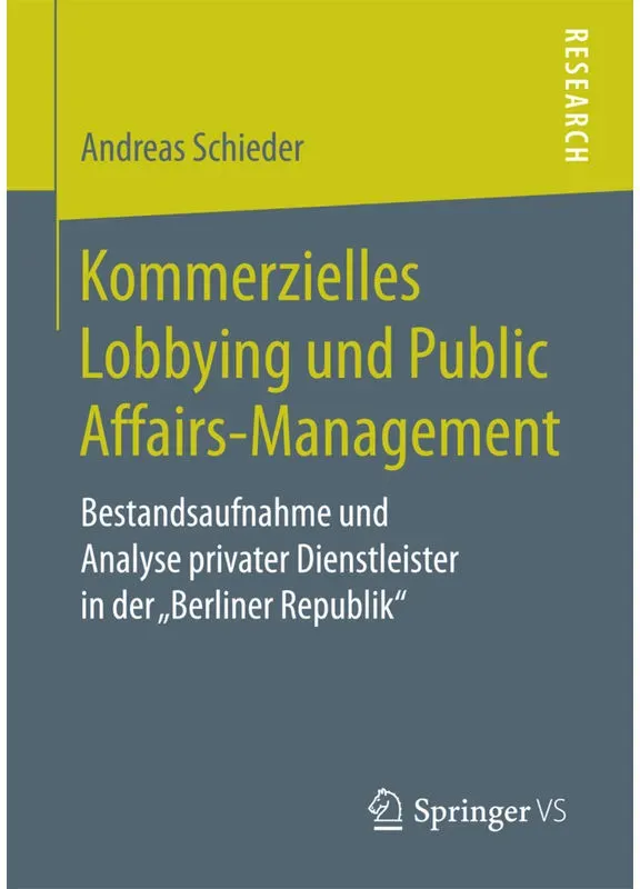 Kommerzielles Lobbying Und Public Affairs-Management - Andreas Schieder  Kartoniert (TB)