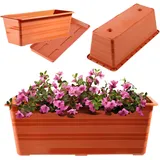 Kadax Blumenkasten 40 x 17 x 14 cm Terracotta