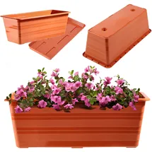 Kadax Blumenkasten 40 x 17 x 14 cm Terracotta