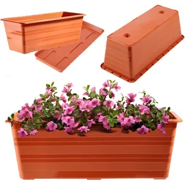 Kadax Blumenkasten 40 x 17 x 14 cm Terracotta