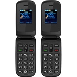 simvalley MOBILE Klapphandy: 2er-Set Notruf-Klapphandys XL-949 mit Garantruf Easy, Dual-SIM (Senior Handy, Telefone, Taschenlampen)