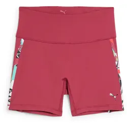 PUMA Tropical Print High-Waist 5" kurze Leggings Damen 17 - port M