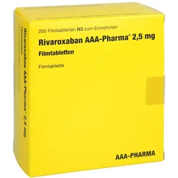 Rivaroxaban Aaa-pharma 2.5mg Filmtabletten 200 St