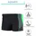 Aquarti Kurze Badehose Schwarz/Graphit/Grün 140