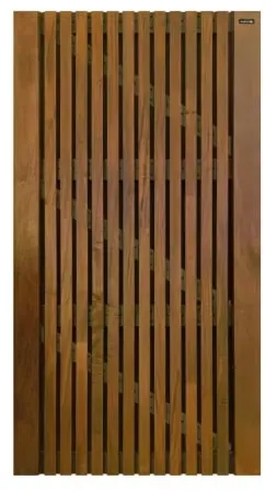 Elephant Gartentür Stripes Black Hartholz Braun geölt 100x180cm ohne Schlossfräsung und Beschlag