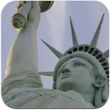 Untersetzer aus Kork – Freiheitsstatue von Underside New York – 1 Stück (95 x 95 mm)