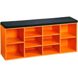 KESPER Schuhregal Orange, Schwarz 103.5x48x29.5 cm,