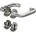Feuerschutzgarnitur Edelstahl rund 8100/6501/6612