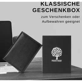 Frentree Herren Geldbörse Portemonnaie schwarz