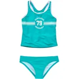 KangaROOS Tankini »Sporty«, mit sportlichem Frontdruck blau