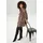 aniston plus Schlupfbluse Leoprint Braun 44