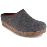 Haflinger Grizzly Kris Filzpantoffeln, anthrazit, hausschuhe, filz, damen, herre Hausschuh atmungsaktiv grau 47 EU