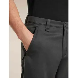 Icebreaker Herren Cotton Twill Wander Hose (Größe L, grau)