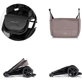 Chipolino Kombikinderwagen 3 in1 Marbella Fußabdeckung Einlage i-Size Babyschale beige