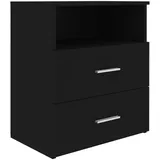 vidaXL Nachtschrank 50 x 32 x 60 cm Schwarz