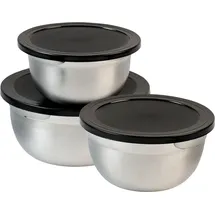 KESPER Rührschüssel 3er Set 18x18x9cm silber