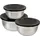 KESPER Rührschüssel 3er Set 18x18x9cm silber