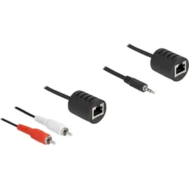 DeLock 87859 / Klinke / Cinch Audio Extender RJ45 Buchse zu 3,5 mm Klinkenstecker und