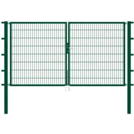 GAH Alberts Doppeltor 300 x 140 cm Grün/Stahl