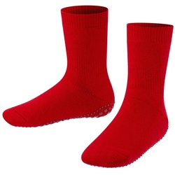 FALKE Kinder Stoppersocken - Catspads, Anti-Rutsch, Socken, Vollsohle, Merino-Wolle Rot 39-42
