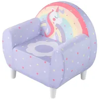 KOMFOTTEU Kindersofa, Kindersessel mit Atmungsaktivem Stoff & Hochdichtem Schaum lila