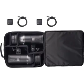 Elinchrom ONE 1,3 kg Kompaktes Blitzlicht Fotografie, Doppel - Set, 20931.2, Schwarz