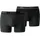 Puma Basic Boxer dark grey melange/black S 2er Pack