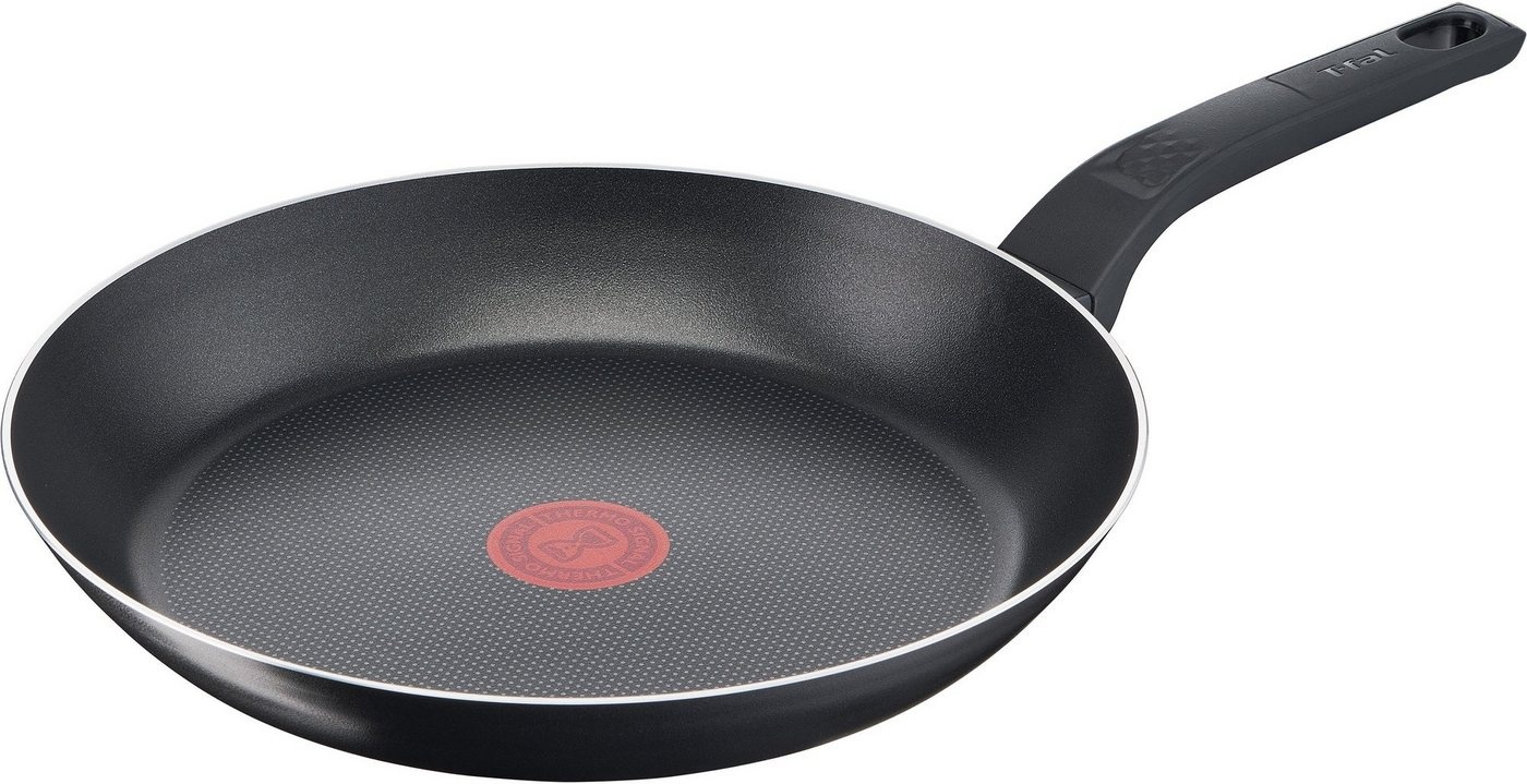 Tefal Bratpfanne Easy Cook & Clean, Aluminium (1-tlg), Aluminium, Antihaft, Thermo-Signal, alle Herdarten außer Induktion schwarz Ø 28 cm x 4,2 cm