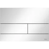 square II Met. WC-Betätigungsplatte Weiß glänzend