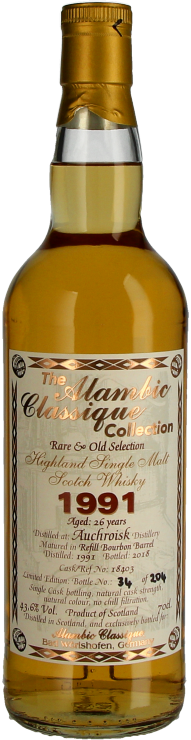 Alambic Classique Auchroisk 1991/2018 26 Jahre - Refill Bourbon Barrel - Alambic Classique