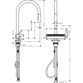 Hansgrohe Aquno Select M81 mattschwarz 73837670