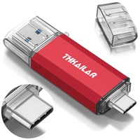 THKAILAR USB Stick 256GB USB C Memory Stick USB 3.1 Thumb Drive for External Storage Data, Pen Drive Flash Drive for Androidphones/PC/TV/Laptop
