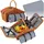 Tectake tectake® Picknickkorb für 4 Personen, mit Picknickdecke, geflochtene Weide, mit Drehverschluss und Tragegriff, inkl. 20-teiliges Geschirrset, Kellnermesser und Gewürzstreuer