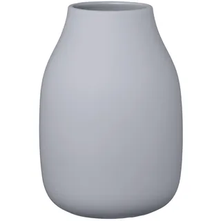 BLOMUS Vase -COLORA- | Blumenvase aus Keramik | Farbe Tradewinds | Größe L Ø14x20H cm | hochwertige Handarbeit
