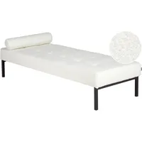 Beliani Chaiselongue Weiß