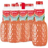 granini Trinkgenuss Pink-Grapefruit (6 x 1l), 45% Frucht, Pink Grapefruit Fruchtsaftgetränk mit Fruchtfleisch, vegan, natürlich, mit Pfand